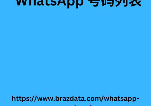 WhatsApp 号码列表