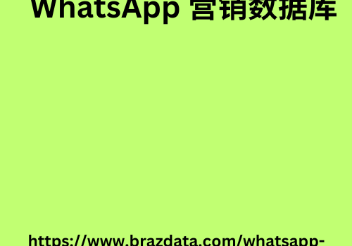 WhatsApp 营销数据库